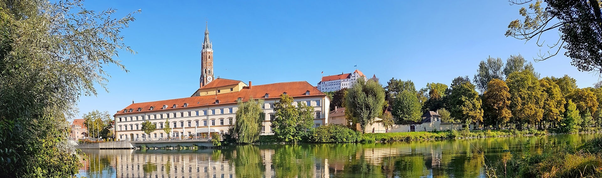 Panorama der Stadt Landshut.